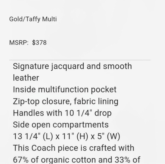 Mollie Tote In Signature Jacquard With Stripes - Picture 4 of 8